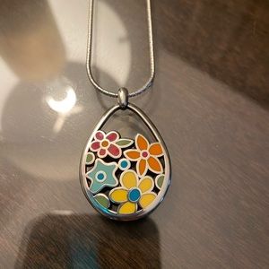 BRIGHTON SPRING MEADOW FLOWER NECKLACE/EARRINGSET